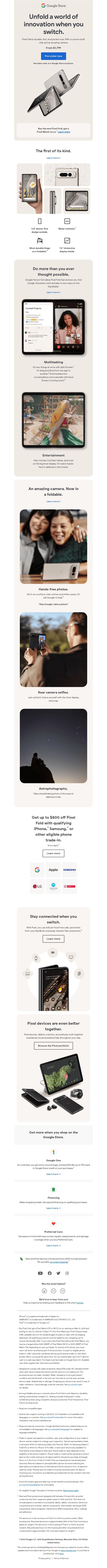 Break the mold – switch to Pixel Fold