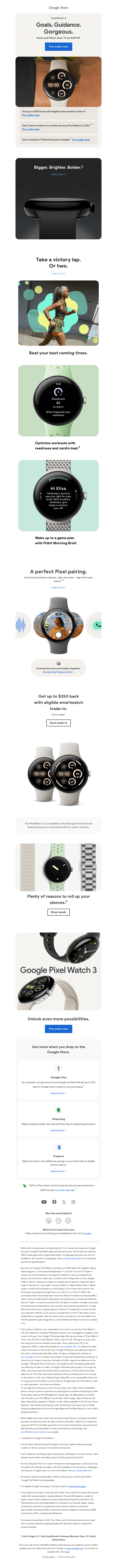 Introducing the new Google Pixel Watch 3