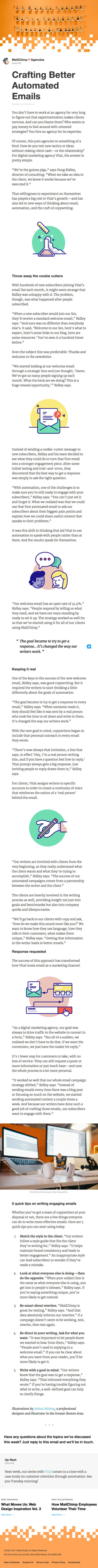 MailChimp: Issue 52 – Crafting Better Automated Emails